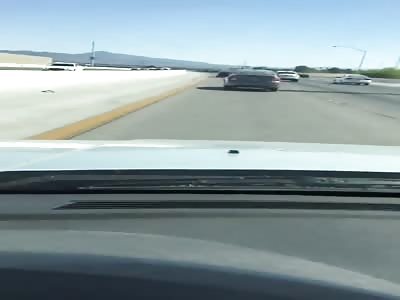 Head on Collision with a Highway Barrier