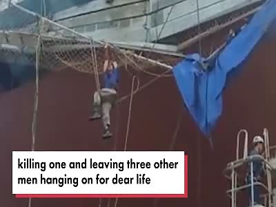 Scaffolding accident causes one man to drop nearly 30 feet to his death 