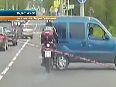 brutal accident of motorbike