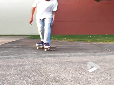Back breaking skate fail