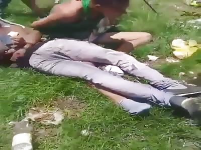 two thief punished in the street