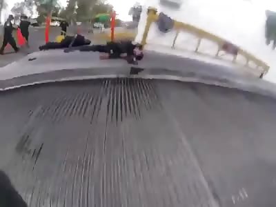 two cops executed in the side of the road