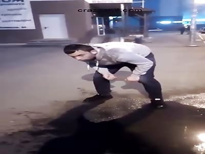 DRUGGED DUDE GETS BALLS CRUSHED(wait for it)