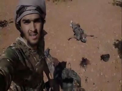 assad soldiers dead corps in the ground