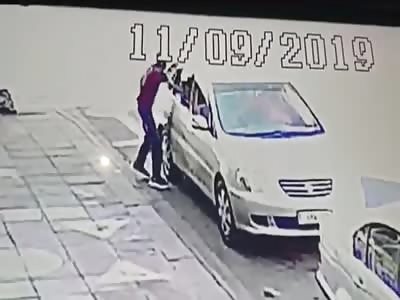 thief stole smart phone from woman in here car