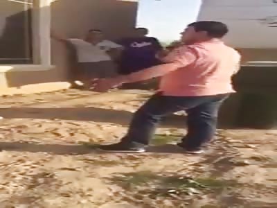 Guy asks for a fight and gets one