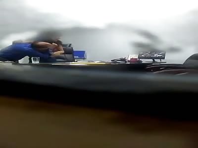 boss filmed having fun with his secretary
