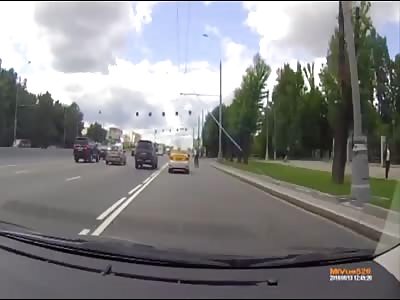 Cyclist close call