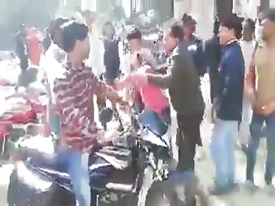 Couple Gets Hard Beating from Their Families