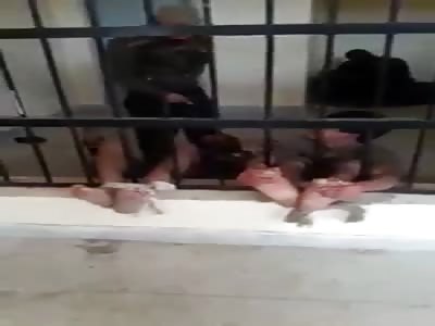 Thieves Tortured with Rubber Cables in Police Station