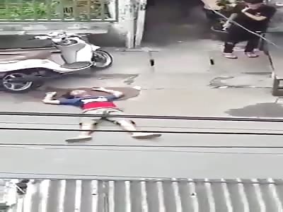 Many inexplicable case of convulsion in the streets 