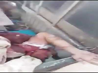 Dead Body's shattered of Libyan soldiers killed by haftar militia 