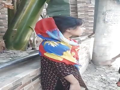 Indian girl slapped hard by her girl  friend 