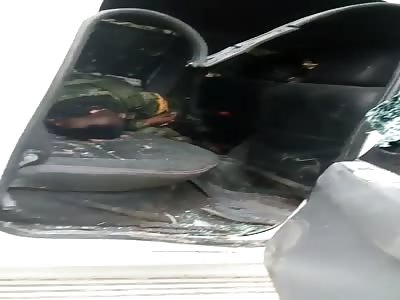 Truck full of dead bodies of cartel members executed by rival 