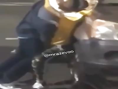 Crazy horny couple busted in parking 