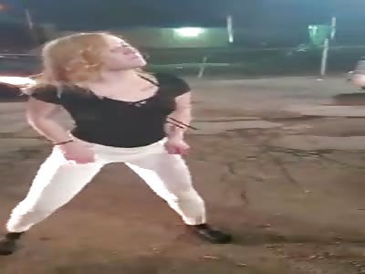 Trashy Girls Fighting Without Panties