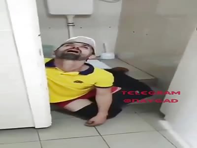 Drug user dying in very weird position after overdose 