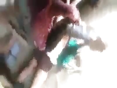 Torturing pedophile in Nepal 