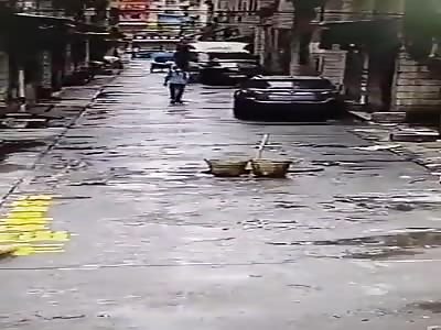 Lol: Oblivious Man Falls in Open Sewer 