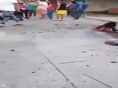 Aftermath of the gaz explosion during festival 