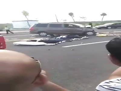 Seven dead Chinese in brutal accident 