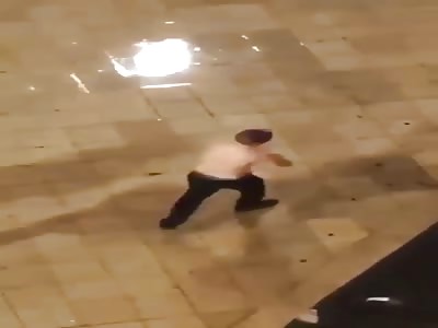 Mad French man walking in the street and shoot randomly 