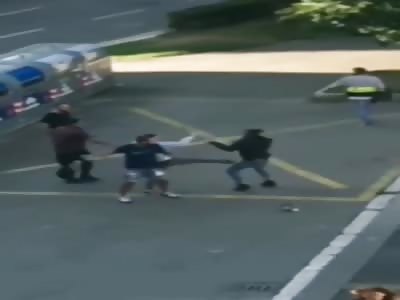 Migrants beating black man in Rome Italy 