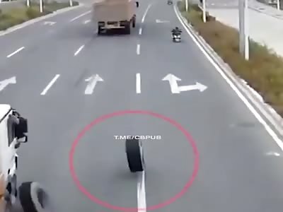 Running Tire is Fast AF. (Motorcycle Stood No Chance)