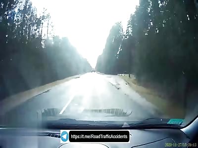 Shocking accident after driver hit towing cable 