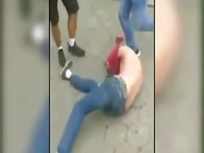 criminal was caught and lynched by citizens