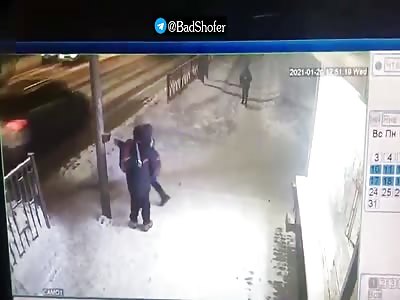 Russian kid gets run over by speeding car 