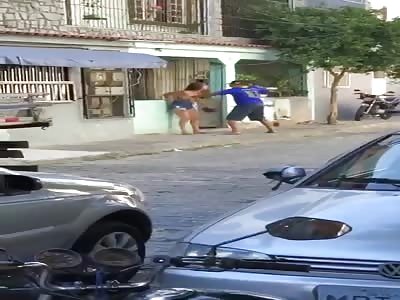 Brazilian loud mouth tranny vs unsatisfying client 