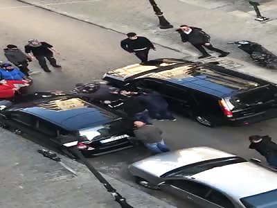 Angry man attack police officer 