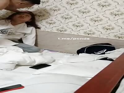 Chinese angry husband punishing his unfaithful wife 