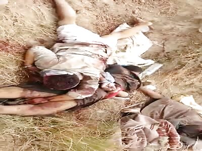 Mass execution of Iraqi sunniest peoples by iranian militia (aftermath).