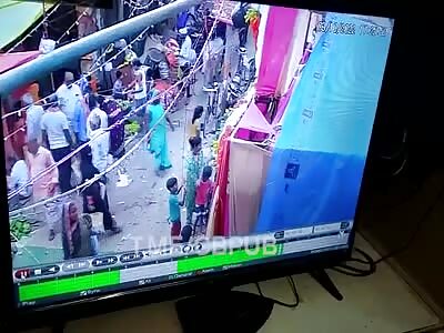 Indian woman crushed under her fucking gods 