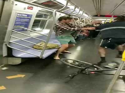 Someone should of moved the bike so they didn’t hurt themselves 