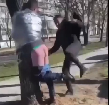 Pedo gets ass brutally beating till he shit on herself 