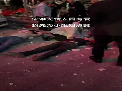 Two victims after accident in front of hotel 