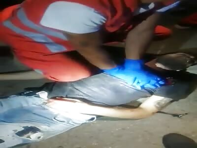 Rescuers failed to save young man after getting shoot 