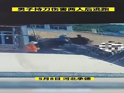 Angry Chinese man fatally stabbed his two neighbors 