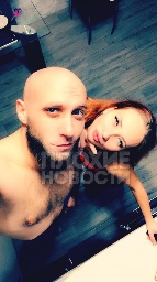 Russian couple resolving their problems in the elevator 