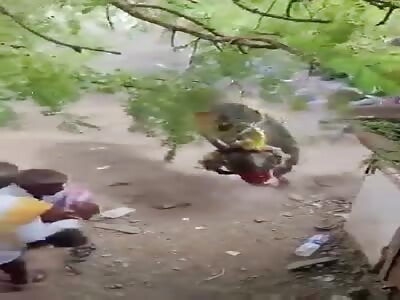 Indian man fucked by his god