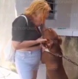 She Wanted to Kiss a PitBull.. FAFO! 