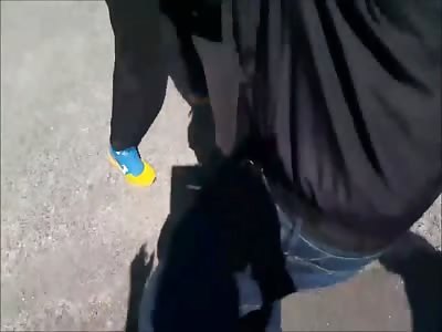 A Street Fight Ends When A Random Man Turns Up With A Pole