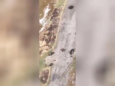 Sections of the road in Pokrovsk where Russians are rotting