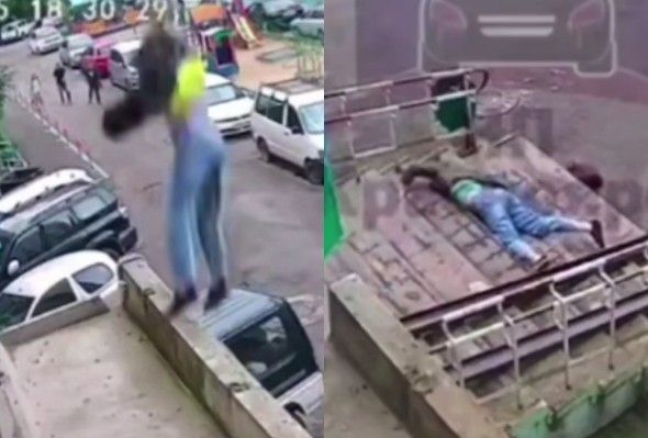 Woman Falls From The 7th Floor, Dies Instantly