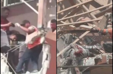 Israeli drone strike on a group of paramedics and journalists 