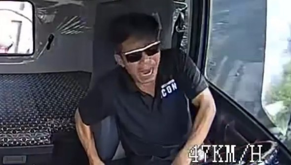 Trucker Loses Control And Probably Life