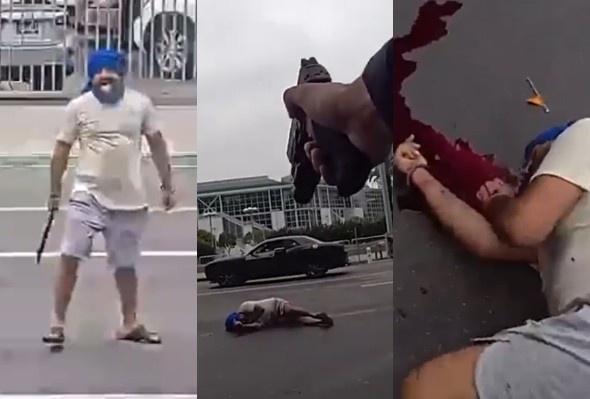 Machete-wielding Sicko Shot by LAPD Officer 